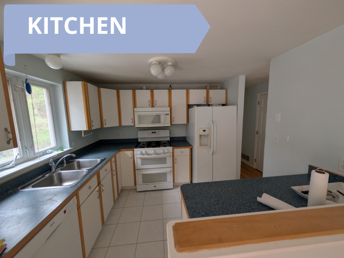 Modern, fully-equipped kitchen at Maple House with accessible countertops.