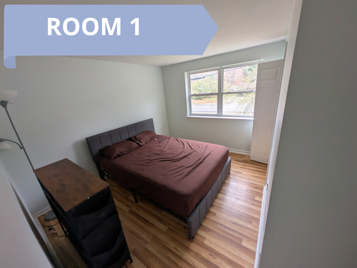 Spacious backyard with a patio and green lawn.